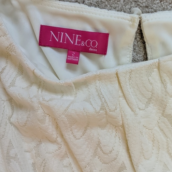 Nine &Co. Cream Lace Dress - Picture 2 of 5